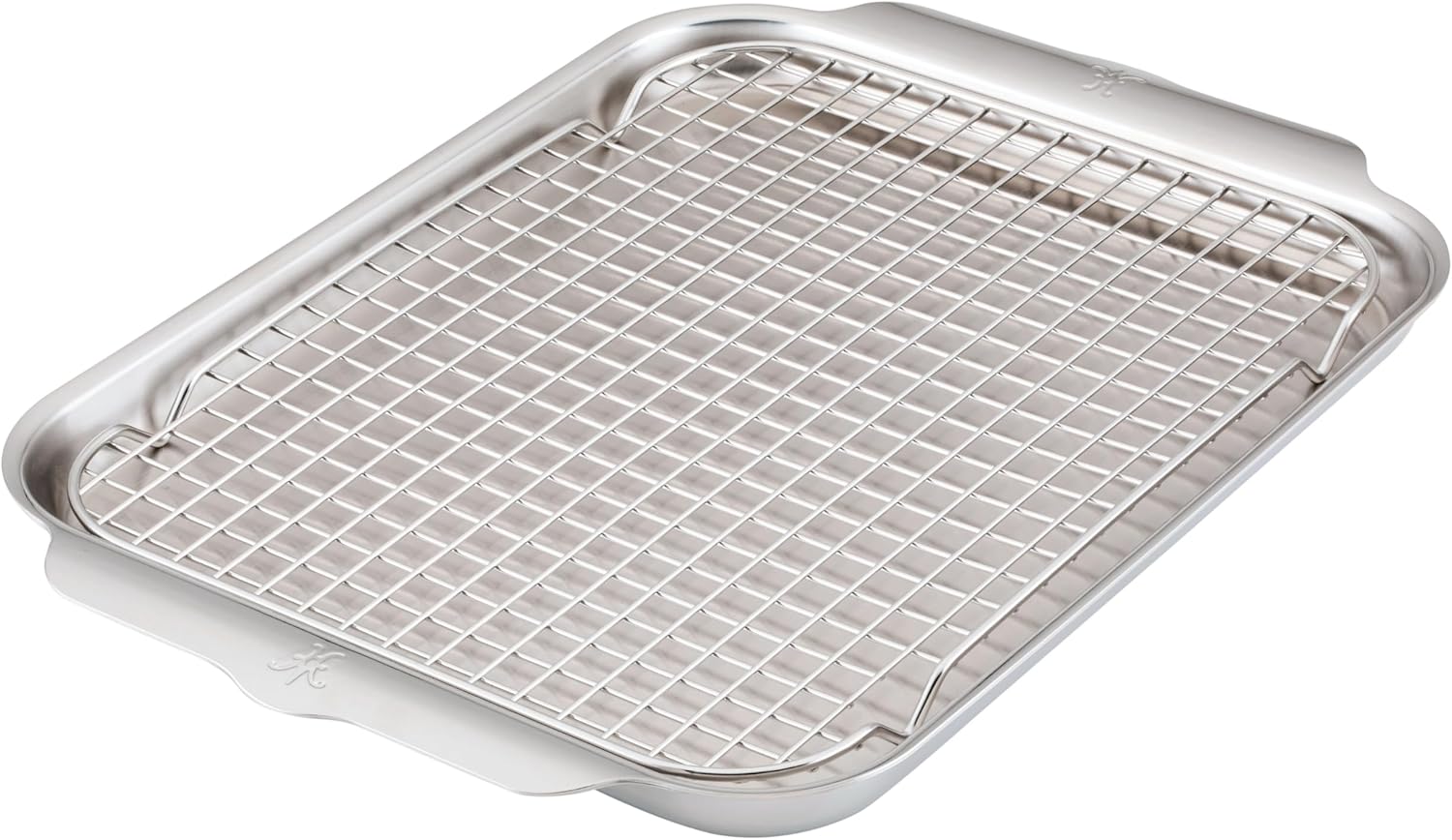 Hestan Provisions OvenBond 2-Piece Medium Sheet Pan & Rack Set (12x15"), Tri-ply Gourmet Stainless Steel - Thumbnail 2