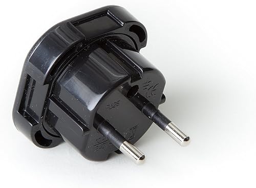 Miniatura 2 de OREI GP-021 Continental UK 3 pines a Schuko Europeo 2-Pin Enchufe Adaptador de Viaje a Tierra - Paquete de 3