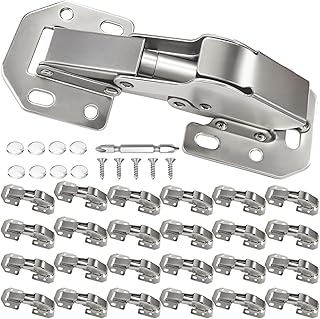 12 Kitchen Corner Cabinet Ideas for Better Storage Solutions 32 BESTEEL 24 Pack Hidden Hinges Soft Close Surface Mount Kitchen Cabinet H...