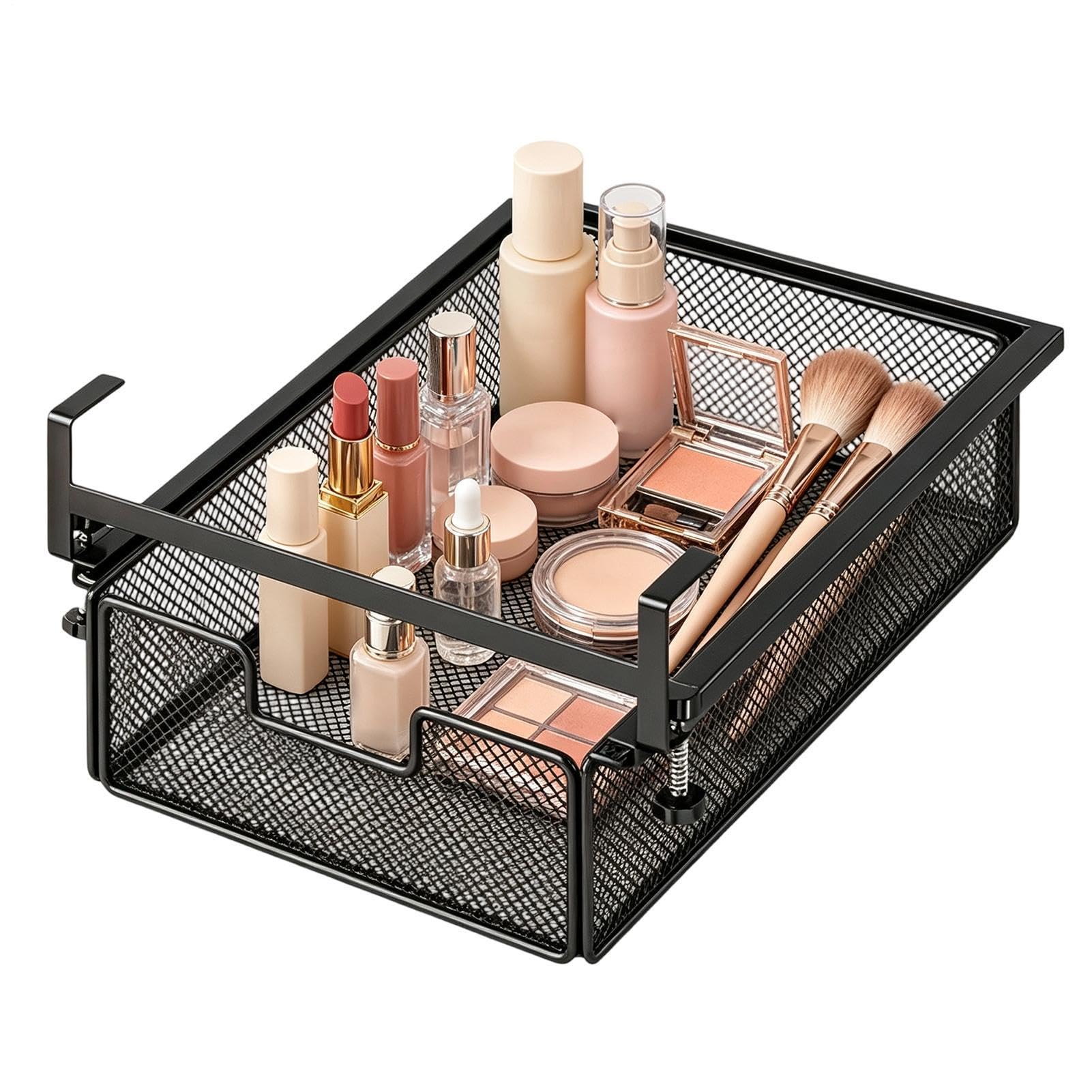 Cassetto Portaoggetti Sotto Scrivania Mensola Organizer Estraibile Senza | Contenitore Organizer Sottotavolo Per Proprietari Affittuari Freelancer Gamer Studenti Home Office Appartamento Labo