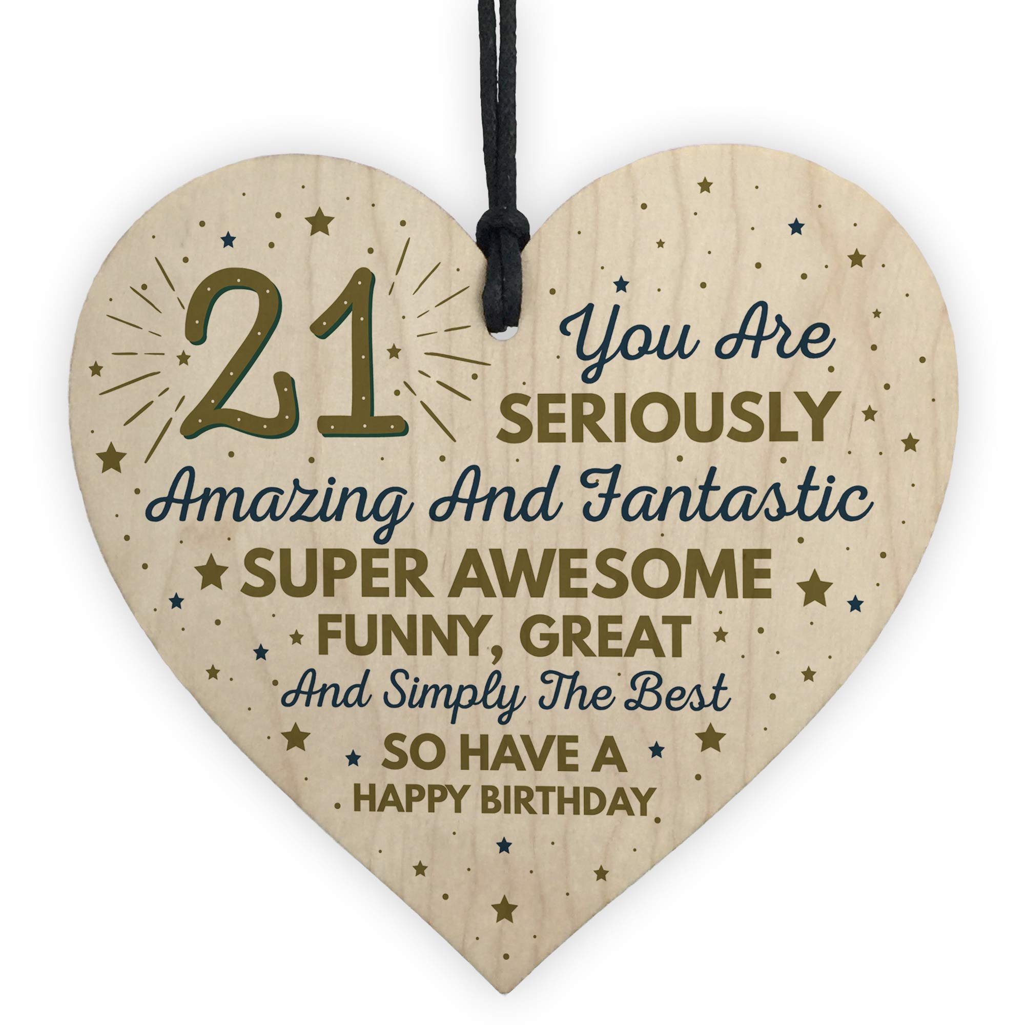 Red Ocean Multicolour 21St Card Twenty One Birthday Gift For Daughter Son 21 Birthday Decorations