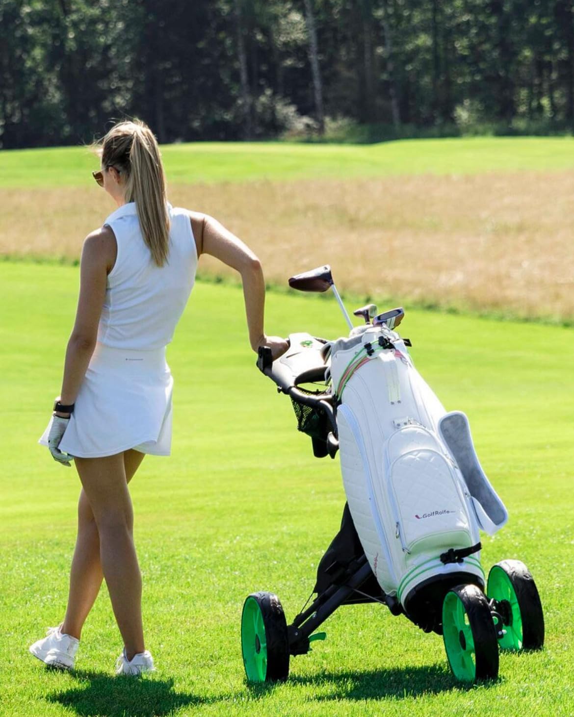 14279 Golfbag weiß - Design Golftasche Caddybag Sporttasche Cartbag