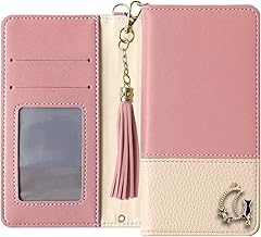 Galaxy A21 Case SC-42A Notebook Type Simple Strap Tassel Cat Cat Moon Star Stone [Pink] Mobile Case 100062412b