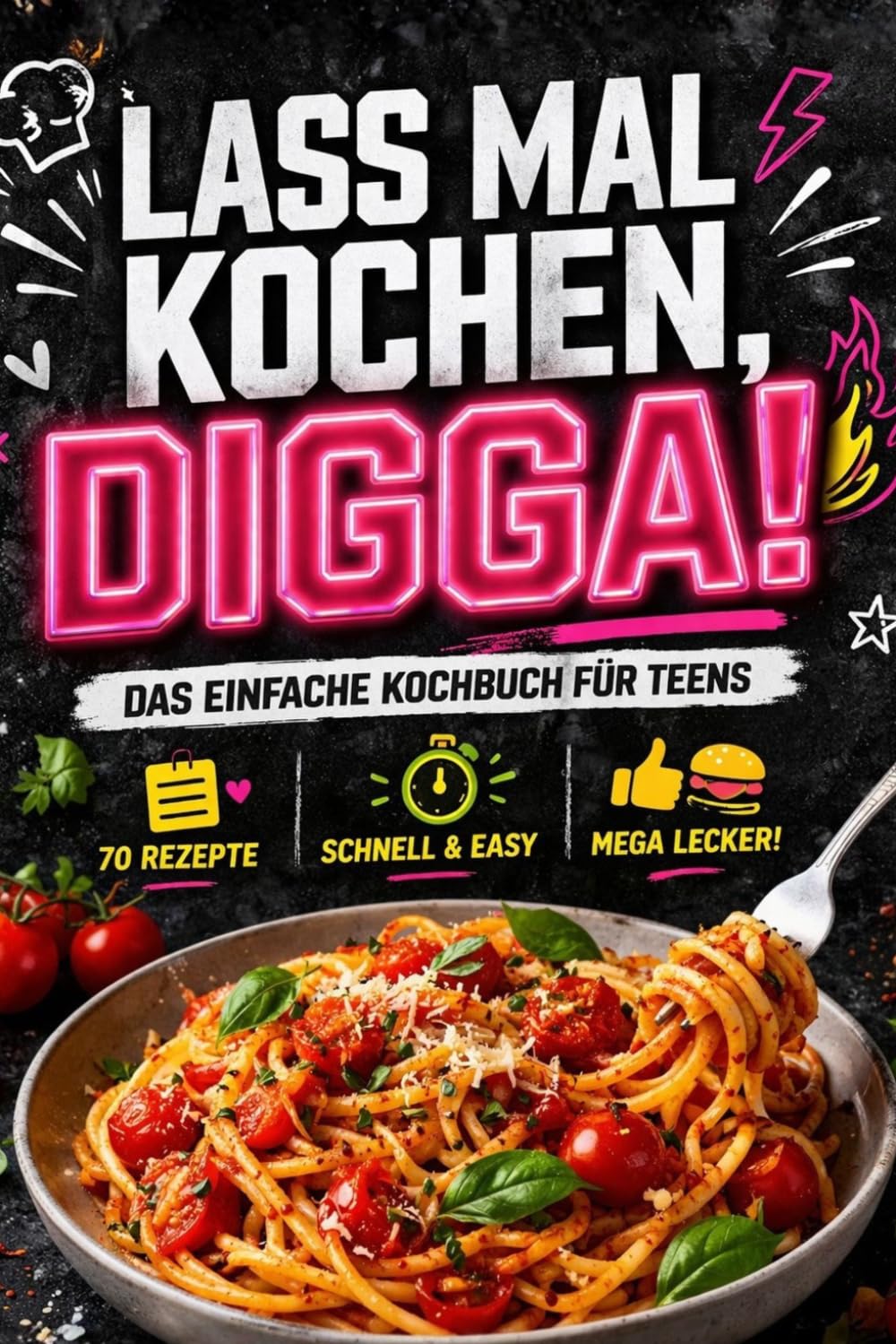 Lass mal kochen, Digga! Schnelle & einfache Rezepte für Teenager: 5-Minuten Snacks, Easy Hauptgerichte & Food zum Beeindrucken