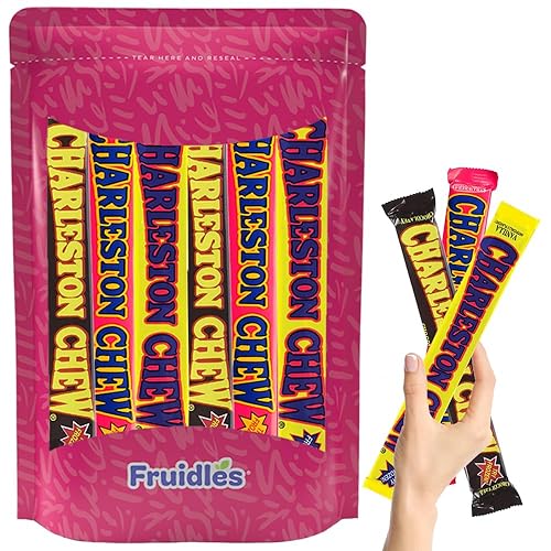 Fruidles Charleston Chews - Barras de chocolate con leche, paquete de seis variedades, chocolate, fresa, vainilla, lácteos certificados Kosher,
