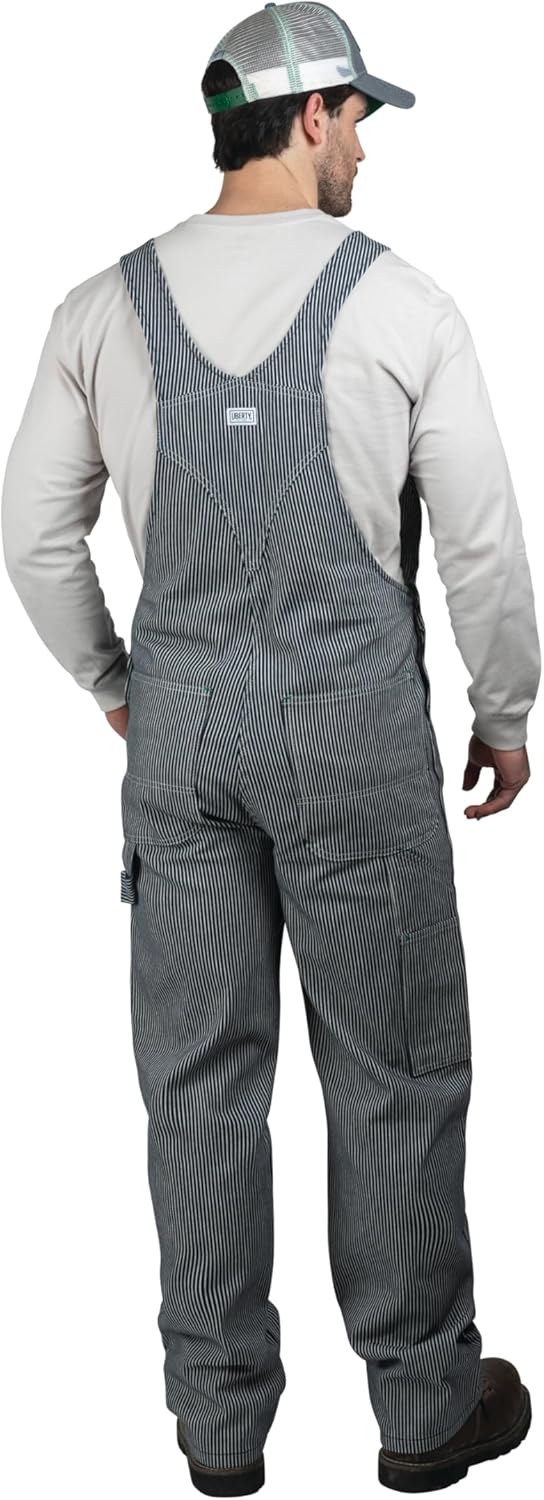 Liberty Men's Hickory Stripe Bib Overalls, Hickory Stripe, 50 30 - Image 2