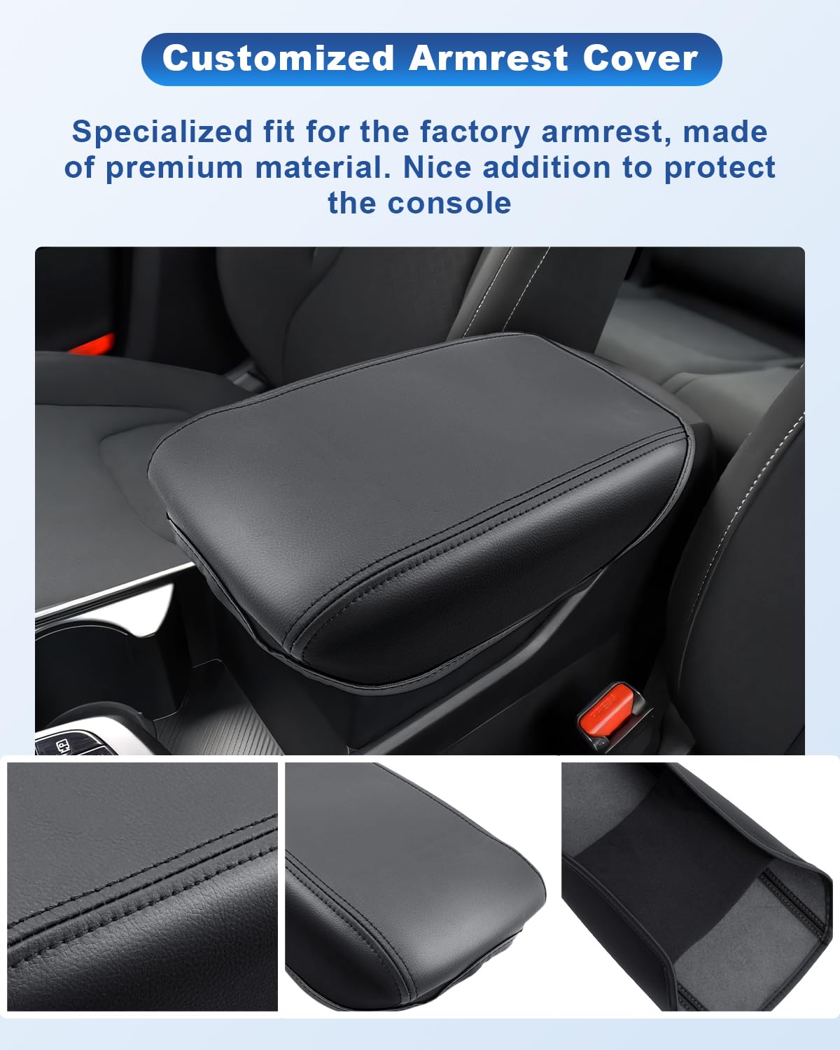 CDEFG Compatible avec Kia Sportage NQ5 2022-2024 2025 Housse de Protection pour Accoudoirs Voiture Console Centrale Accoudoir Couverture Couvercle de boîte d'accoudoir Sportage NQ5 Accessoire