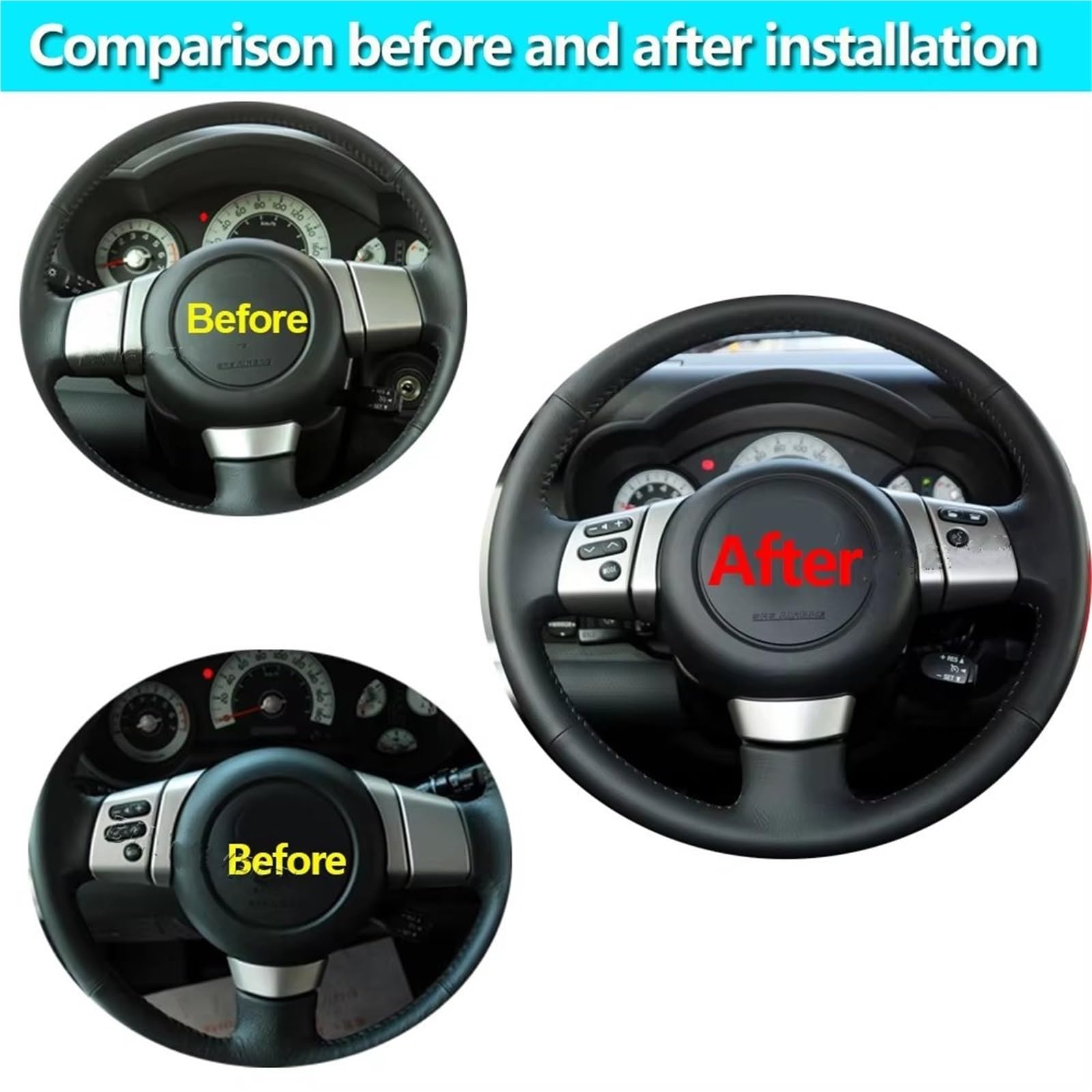 Botón Control Crucero Volante 84250-35070 para Toyota FJ para Cruiser 2006-2022 Interruptor Multifunción En El Volante con Botón De Volumen del Teléfono