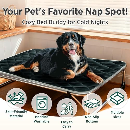 Miniatura 10 de Furrybaby - Colchón para perro con base antideslizante lavable a máquina, camita suave para mascota