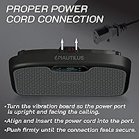 Vista 6 de Nautilus Vibratone Pro Vibration Plate - Plataforma de ejercicio y fitness para cuerpo completo, fuerza muscular, circulación