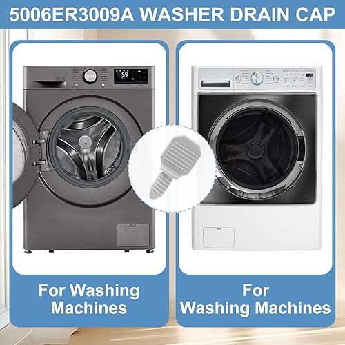 Miniatura 6 de Tapón de manguera de drenaje de arandela, tapón universal de manguera de tubo de drenaje de arandela, tapa de 0.315 in de repuesto para lavadora LG
