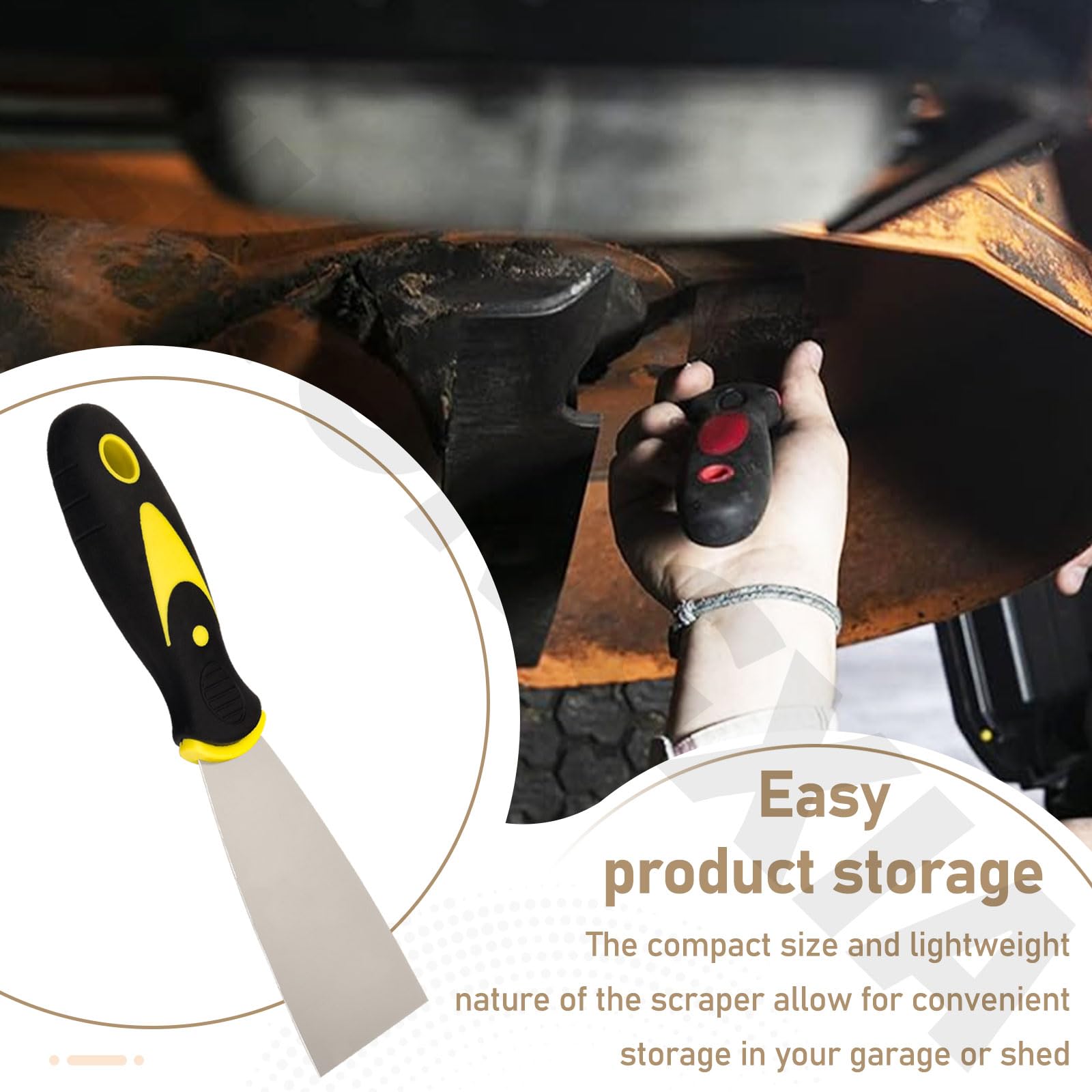 Rascador de cubierta de mantenimiento de cortacésped de acero inoxidable resistente y 1 kit de lavado de cubierta para cortacésped MTD Troy Bilt Craftsman y más, adecuado para la mayoría de