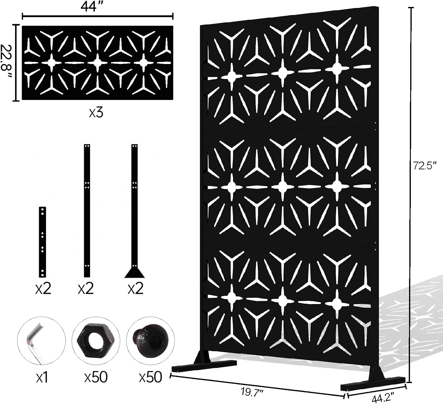 Buy Outdoor Privacy Screen and Panels with Freestanding for Patio