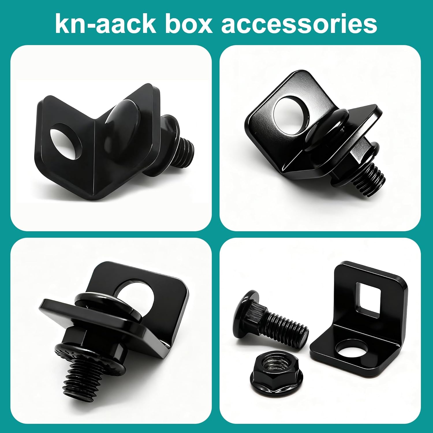 Kn-aack 7286 Tool Box Lock Tab System 5-Pack Black – Heavy Duty Tool Box Lock Kit, Job Box Accessories for StorageMaster, Jobmaster & Cabinets