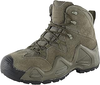 KINROCO Botas Tácticas Militares Antideslizantes para Hombre Ligeras Exteriores Trekking Senderismo Botas(Size:40 EU,Color:Verde)