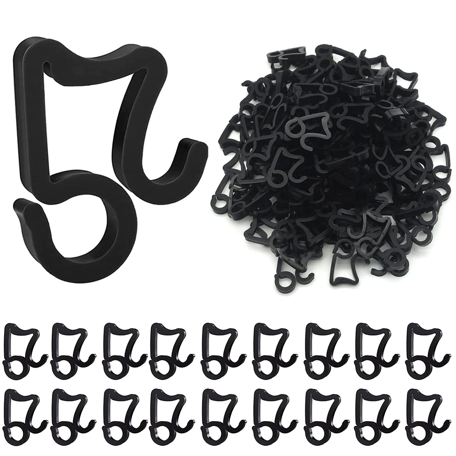 Hamalar 120 Pcs Christmas Light Clips Gutter Hang Hooks Outdoor Waterproof Plastic Lights Clip for Decoration String Lights,Suitable for Halloween, Thanksgiving Party