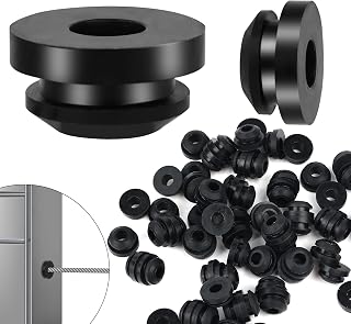 100pcs Cable Railing Rubber Grommets, 1/8"5/32"3/16" Cable Railing Rubber Grommets Railing Protective Sleeves Cable Railing Kit for Metal Posts