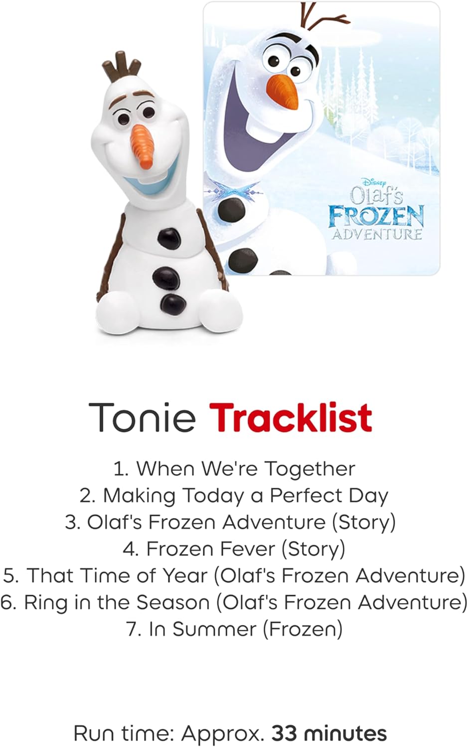 Tonies Olaf Audio Toy Figurine from Disney's Frozen