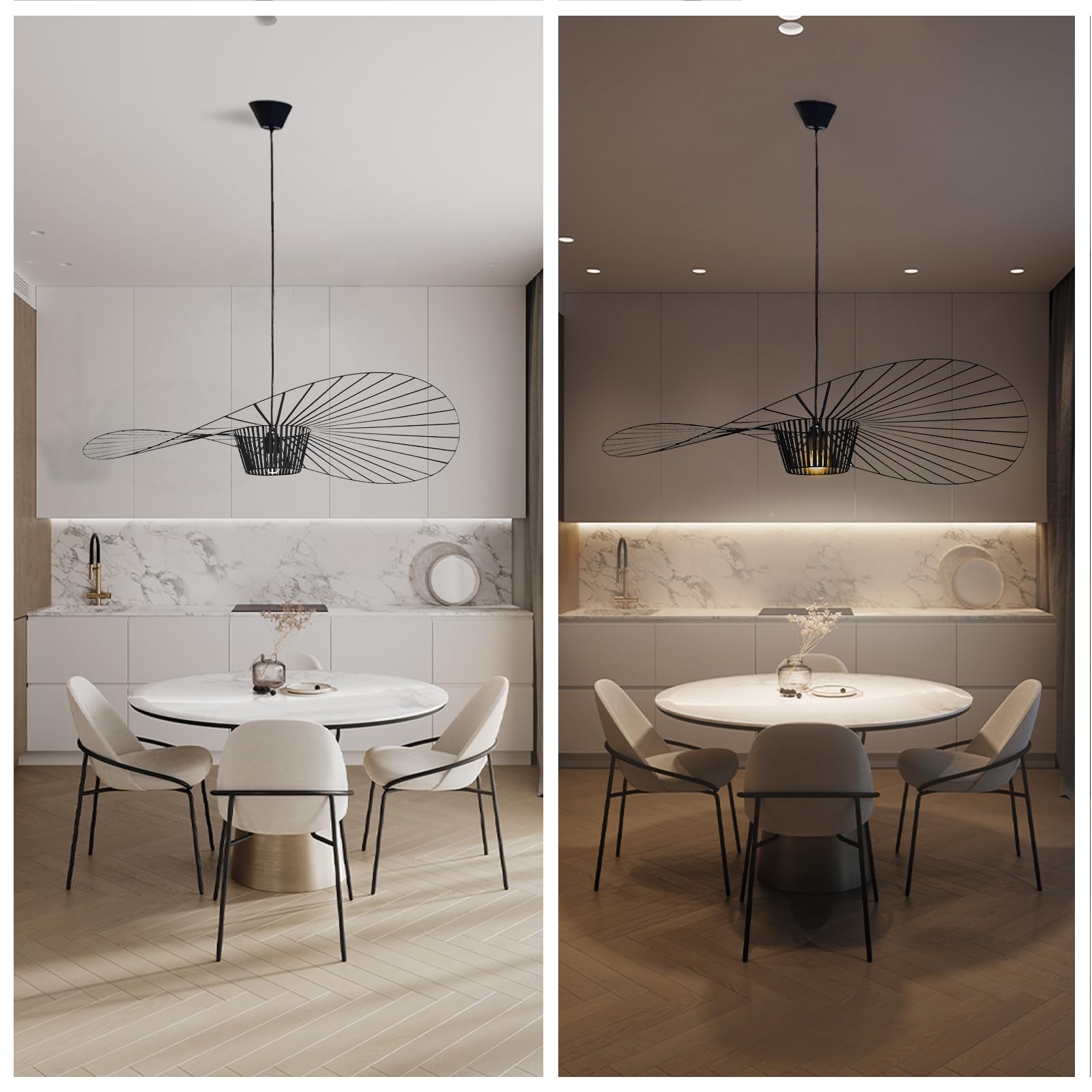 Petite Friture VERTIGO NOVA Hanglamp Groot met 10M Snoer Zwart