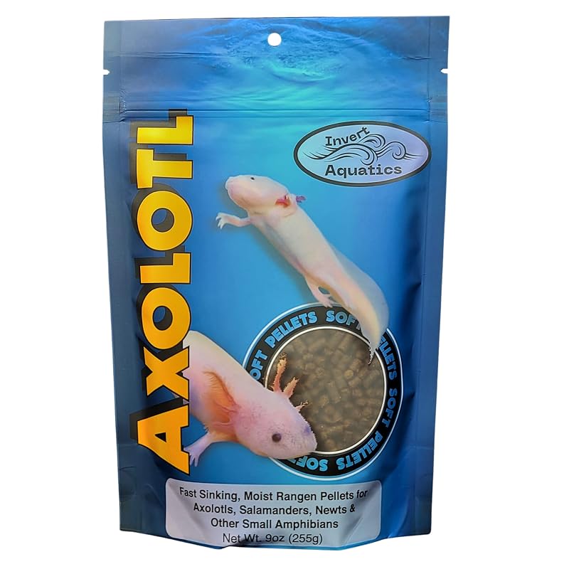 Alimento para Axolotes em Pellets Úmidos de Afundamento Rápido Invert Aquatics, 255 g