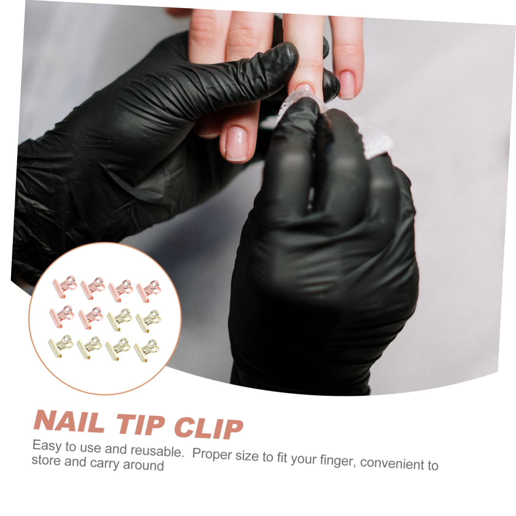 FRCOLOR 5 Set Di Pinze Per Unghie Spesse Pinze Di Fissaggio Per Manicure Pinze Per Nail Art Pinze Per Unghie Finte Design Innovativo Per Unghie 12 Pezzi*5