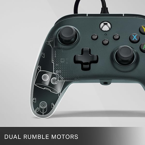 PowerA Wired Controller For Xbox Series X & S, Xbox One, PC, Windows 10 & 11, Dual Rumble Motors, Detachable 10ft USB Cable, 3.5mm Stereo Headset Jack, Official: Black - 4