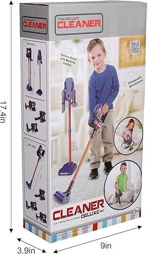 Miniatura 6 de MEIJIABA Aspiradora de juguetes para niños pequeños de 3 años juego de aspiradora para niños que realmente funciona funcionando aspiradora de juego