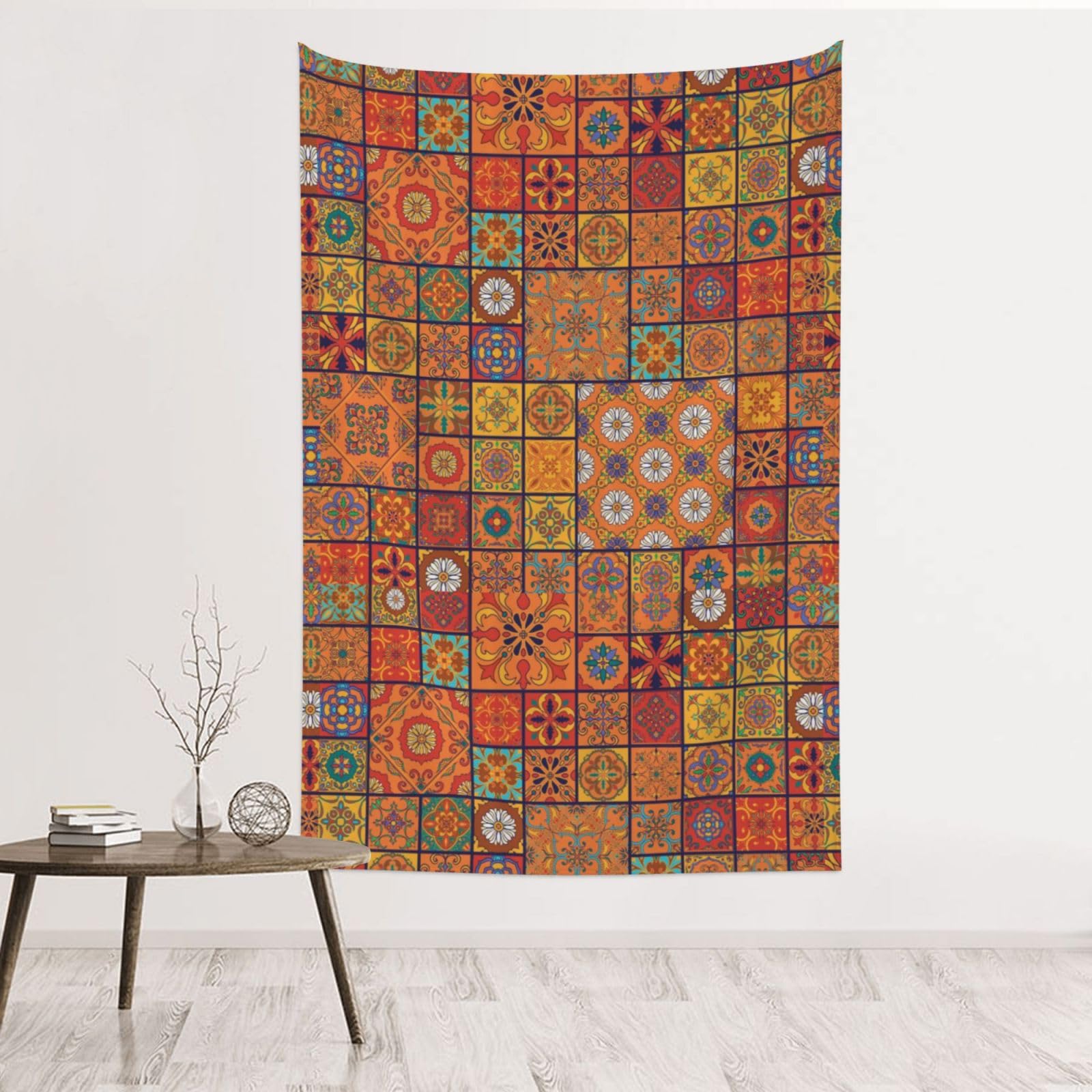 Vanani Black Group Of Moroccan Geometric Tapestry. Wall Decoration. Used For Hanging In Living Room And Bedroom. (102X152cm)