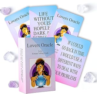 Love Oracle Cards,Tarot Cards for Beginners,80 Love Tarot Cards Twin Flame Oracle Deck,Explore Intimate topics, Make Love Romantic，Tarot Cards with Message on Them Oracle Cards
