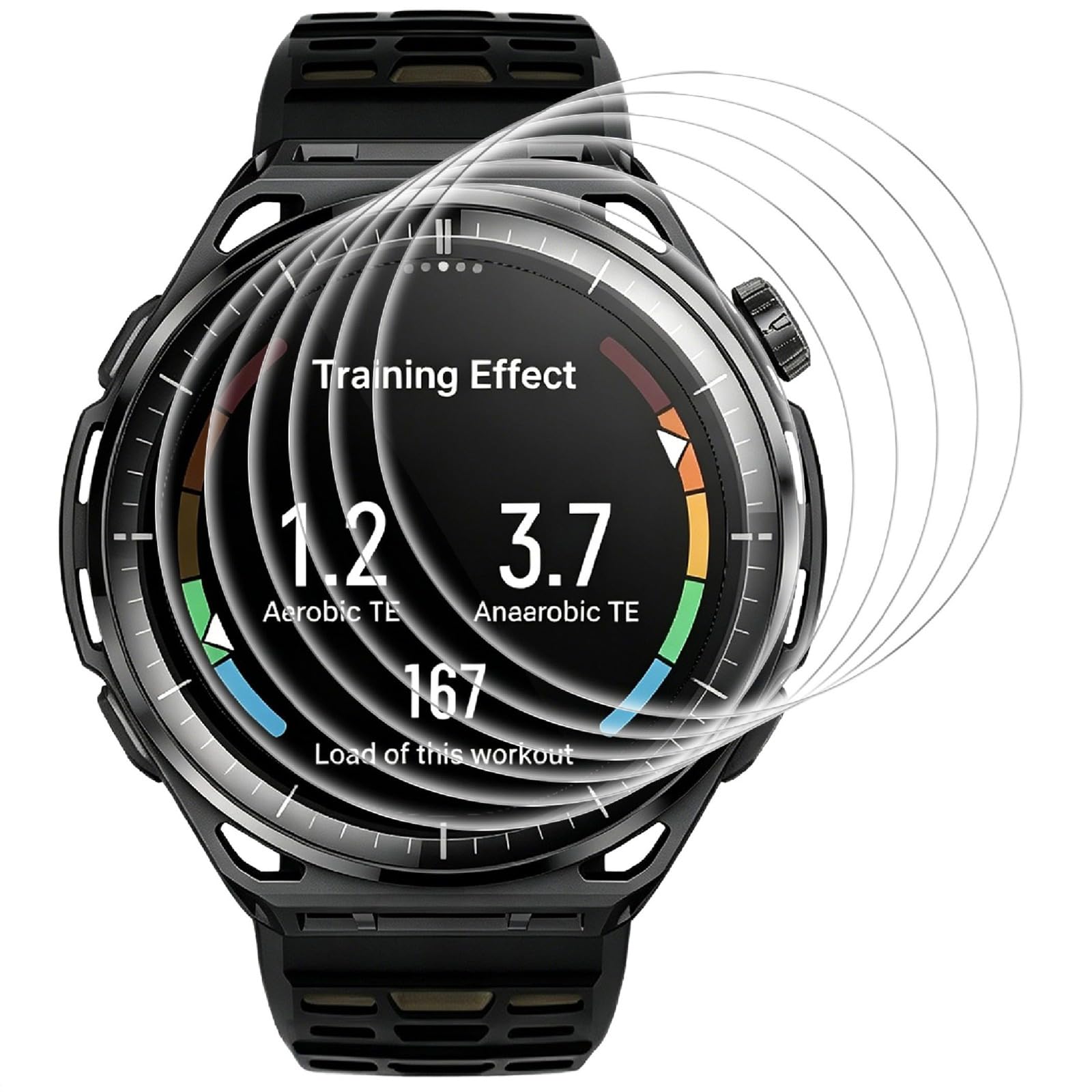 6 Piezas Protector de Pantalla Compatible con Amazfit Balance 3, HD Ultrafino TPU suave Hidrogel Película Protectora, Anti-Arañazos