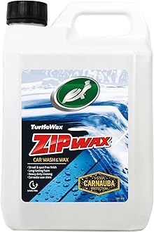 Turtle Wax Zip Wax Car Shampoo 2.5L - Dissolves Tough Stains & Soils with Streak Free Rinsing - Dual Action Concentrated Car Wash & Carnauba Car Wax - Easy to Use, Wash, Rinse & Dry for a Showroom