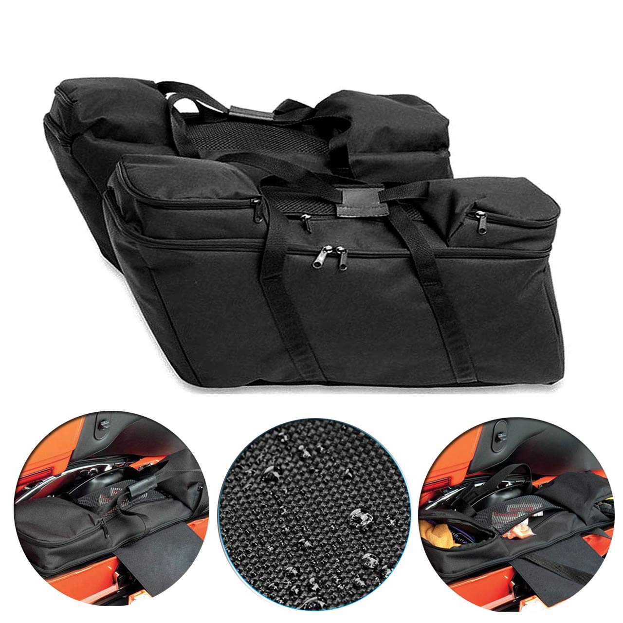 Motorrad Satteltasche Liner Aufbewahrungstasche Gepäcktasche passend für Harley Touring Road King Electra Street Glide Standard 1993-2022