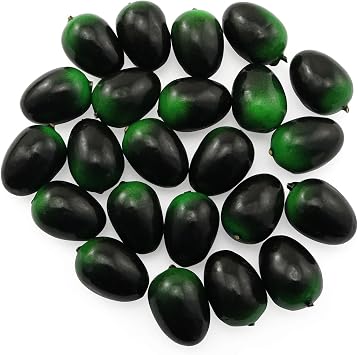XGNG 24PCS Artificial Olives Simulation Realistic Harvest Party Decor House Kitchen Vase Filler Fake Fruits Home Fall Farmhouse Restaurant Photography Props