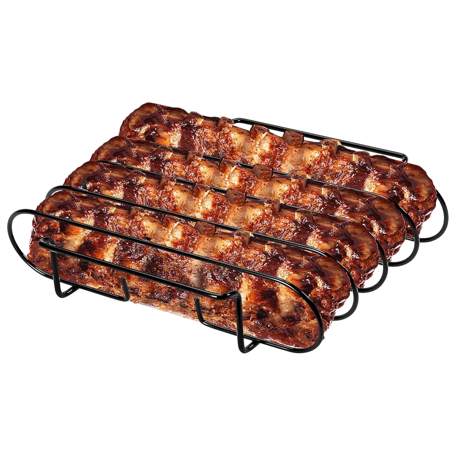 Soporte de parrilla vertical de acero inoxidable con acabados resistentes de 4 ranuras