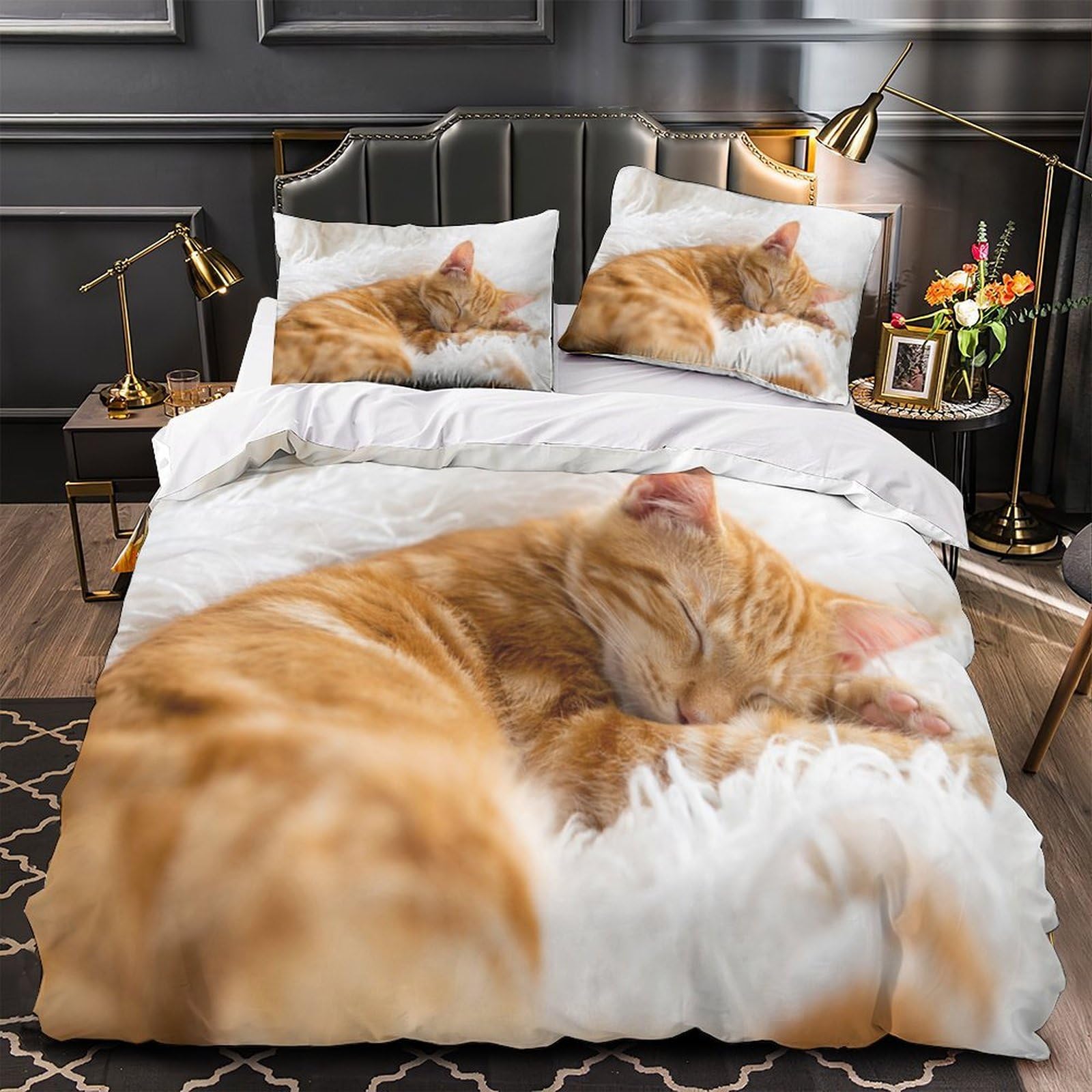 Parure de lit chaton mignon pour relooker la chambre d'un adolescent