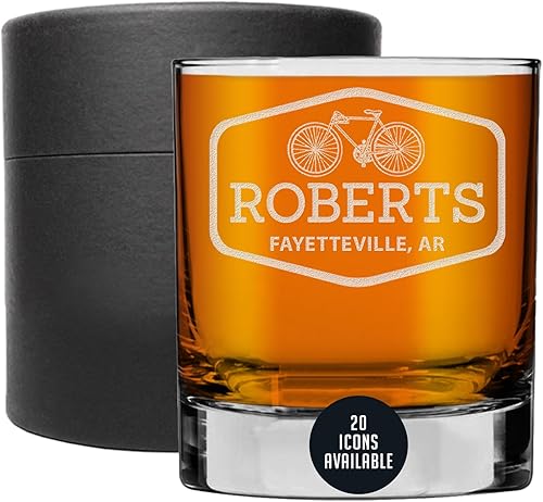 Vaso de whisky grabado personalizado de 11 onzas, regalo grabado personalizado para el día del padre, vasos de cumpleaños para papá, padrinos de