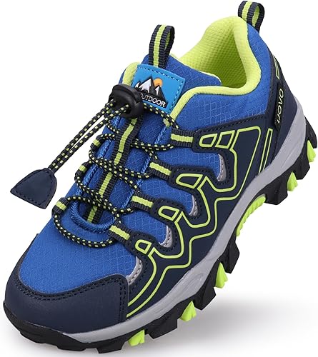 UOVO Tenis para niños y niñas, para senderismo, correr, caminar al aire libre, tenis impermeables antideslizantes (niños pequeñosgrandes