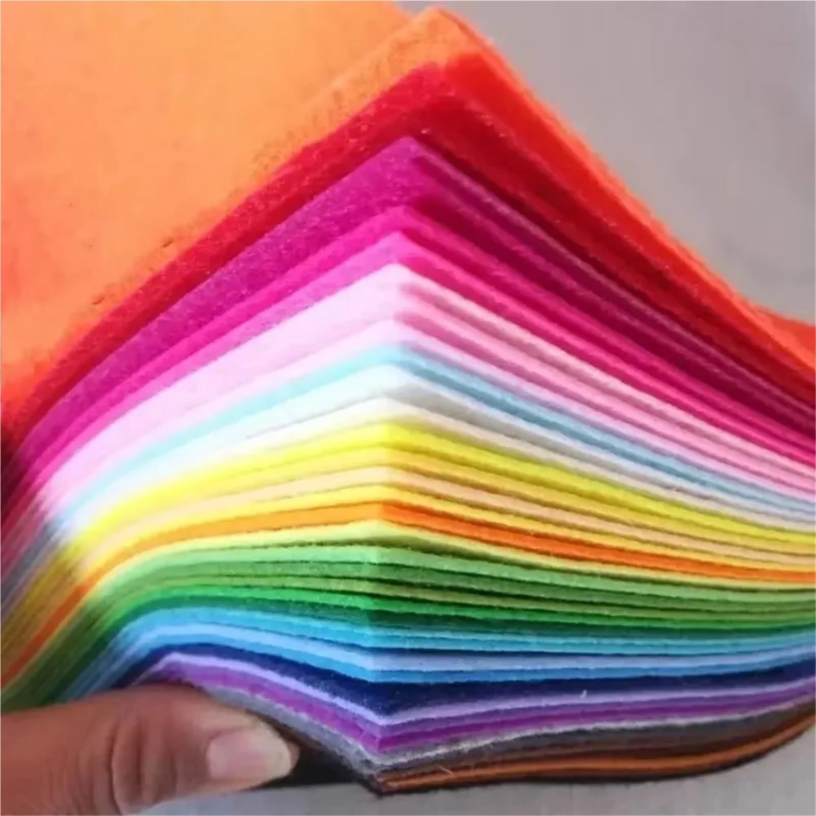 Tela de fieltro, 320 hojas de fieltro suave de 1 mm, varios colores para costura, cuadros de manualidades
