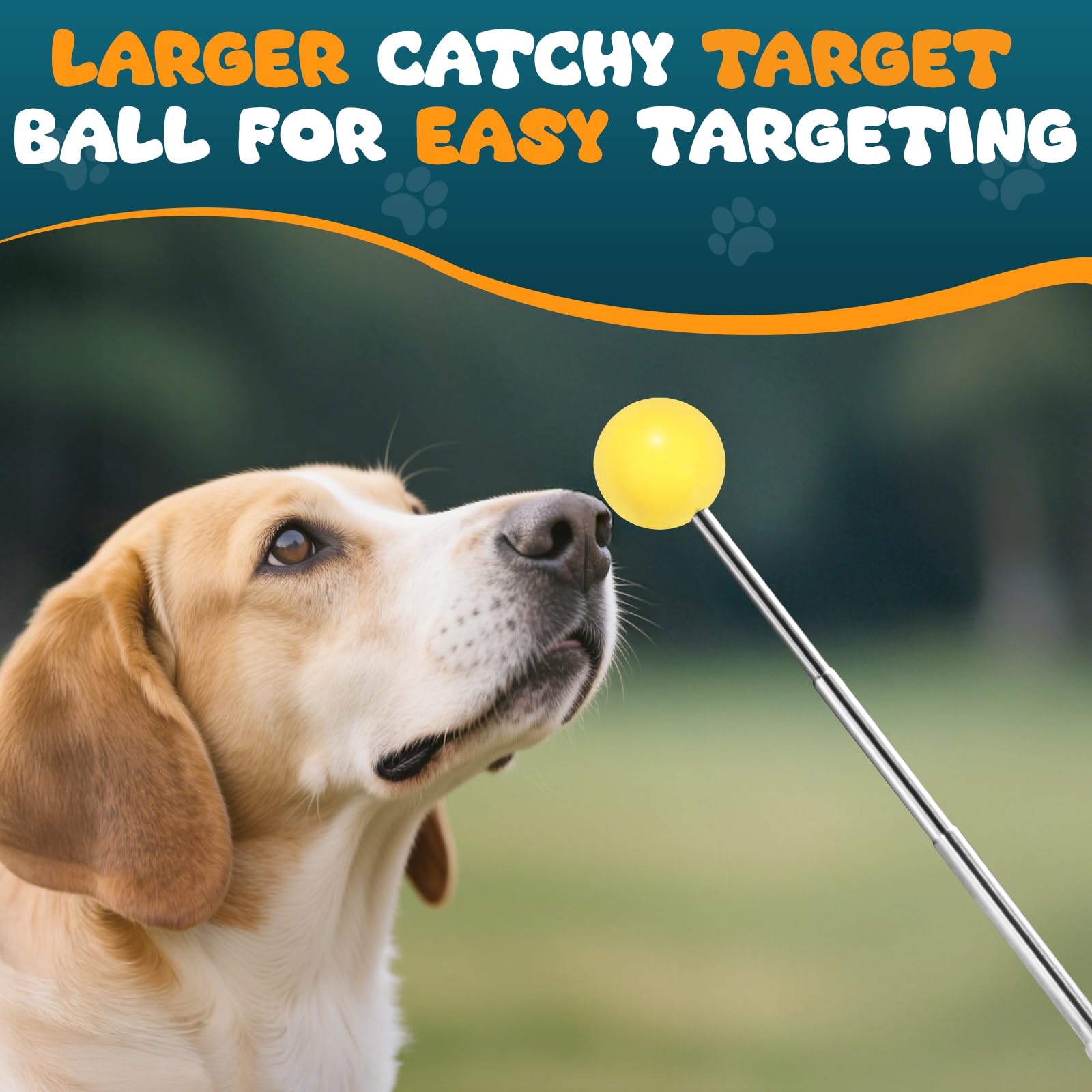 BARKIE Clicker de entrenamiento para perros con palo de objetivo