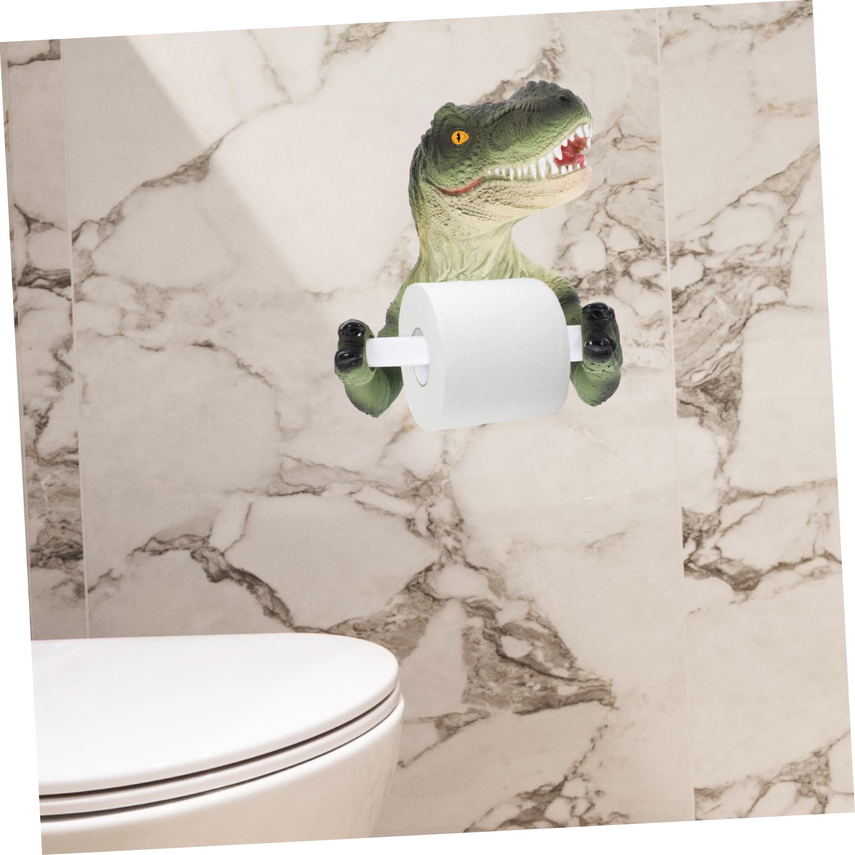 Happyyami Portarrollos De Papel Higiénico Forma De Adhesivo para Baño Portarrollos Divertido Colgador Papel Pared