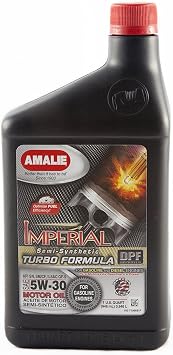 Amalie 71066-56 Imperial Turbo Formula 5W-30 Motor Oil - 1 Quart Bottle
