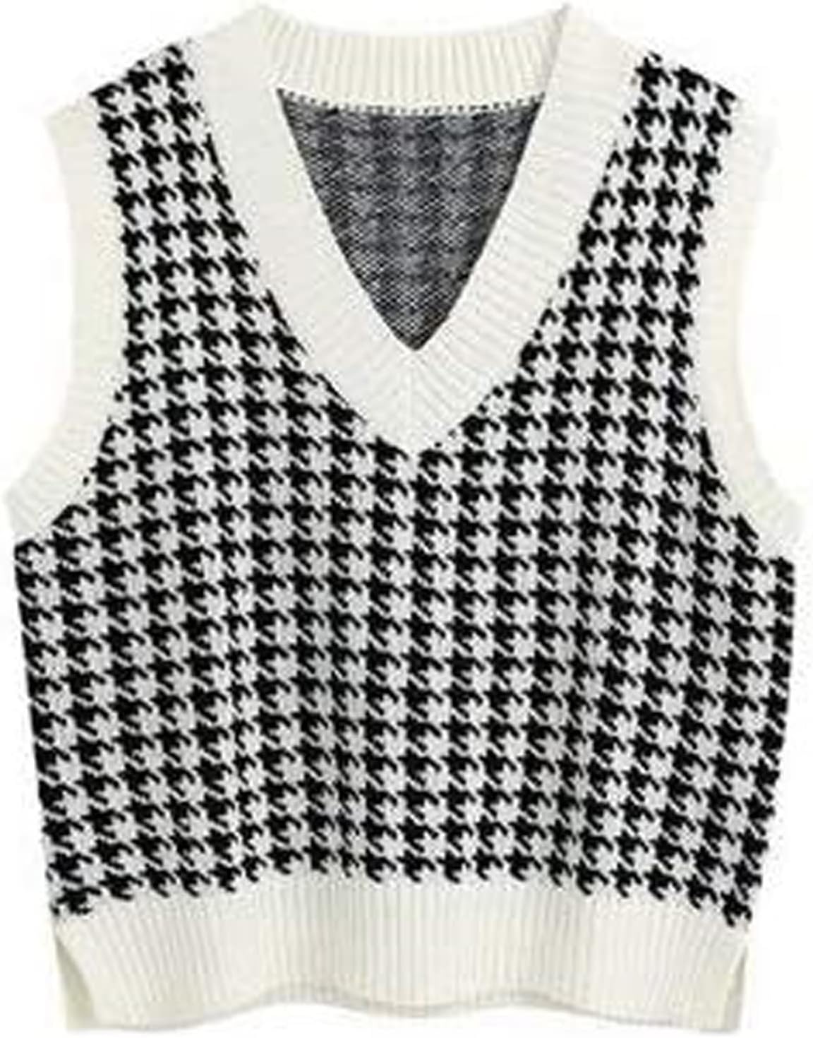 Women's Sweater Vest for Momen Pullover Shirt Collision Color Sleeveless Sweater Vest Aesthetic Clothes