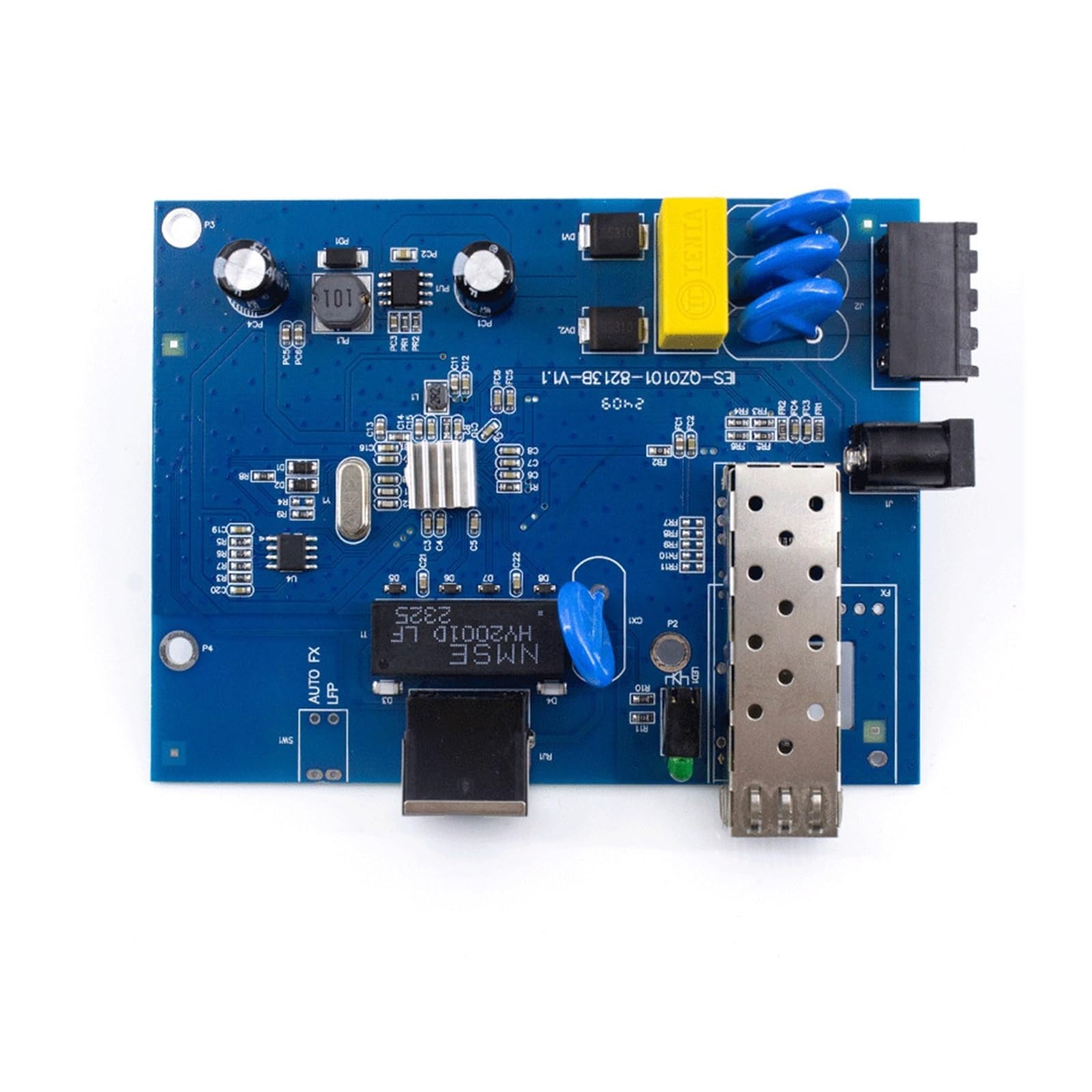 OSHZIKJII 1000Meter Switch Network Industrial 1 s-f.p 1 Rj45 Gigabit Ethernet Switch(With SFP Module)