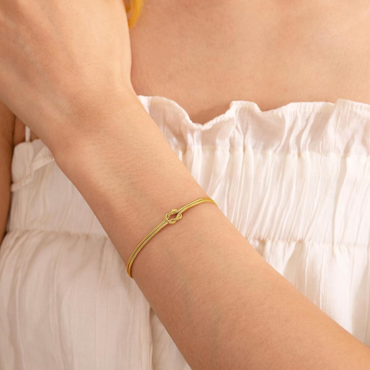 Matching Bracelets for Couples Love Knot Bracelet Pinky Promise Soulmate Relationship Friendship Bracelets Forever Infinity Jewelry Gifts for Women Her Him - Image 2