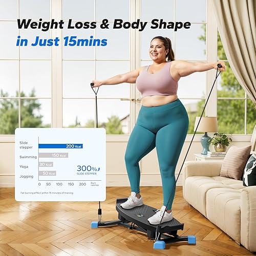 Miniatura 8 de MERACH Tabla de equilibrio, tabla tambaleante con bandas de resistencia, entrenador de equilibrio de giro portátil con monitor LCD, capacidad de 300