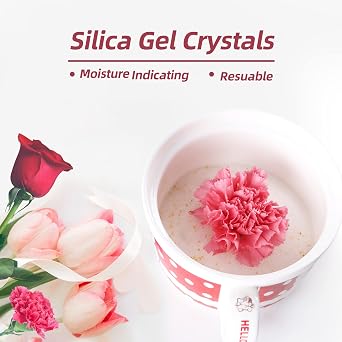 Wisesorb (NET 12 LBS) Silica Gel for Flower Drying, Silica Gel Flower Drying Crystals, Reusable Flower Drying Silica for Wedding Bouquet Preservation