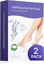 2 Pairs Foot Peel Mask Exfoliant for Soft Feet in 1-2 Weeks, Exfoliating Booties for Peeling Off Calluses & Dead Skin, For Men & Women Lavender by BEALUZ