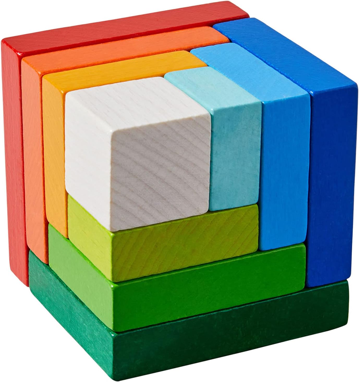 HABA Rainbow Cube - 3D Arranging Game (Made in Germany)