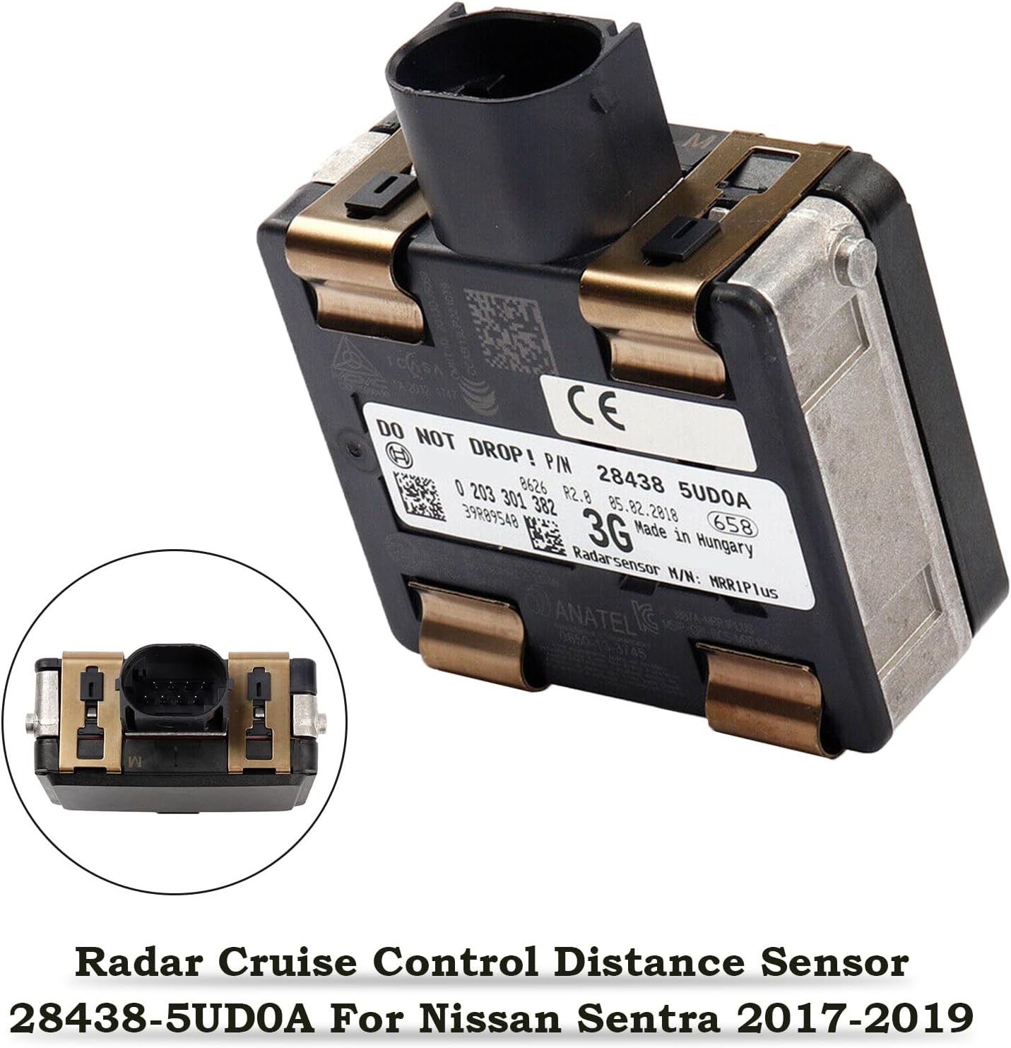 Areyourshop Cruise Control Distance Radar Sensor 28438-5UD0A for Nissan Sentra 2017-2019 284385UD0A