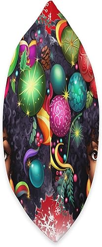 Miniatura 2 de Melanin Christmas Queen Xmas Black Girl Magic Ornament Throw Pillow, 18x18, Multicolor